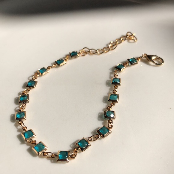 Blue Gold Toned Bracelet - Picture 7 of 7